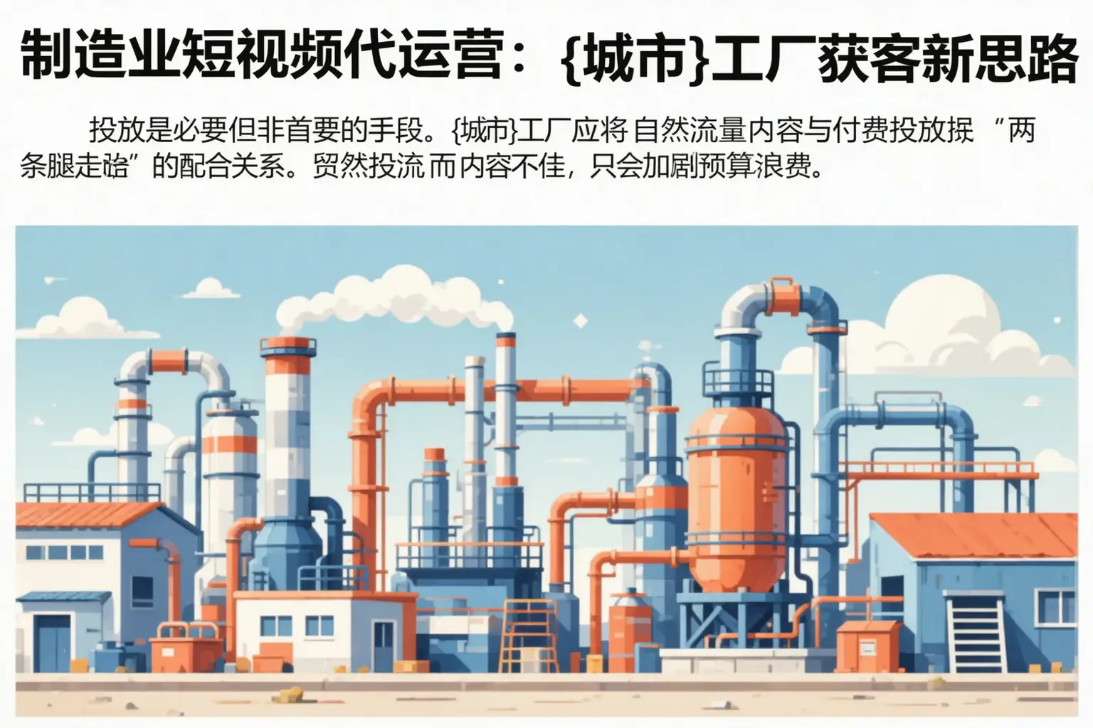 制造业短视频代运营：蓬安工厂获客新思路
